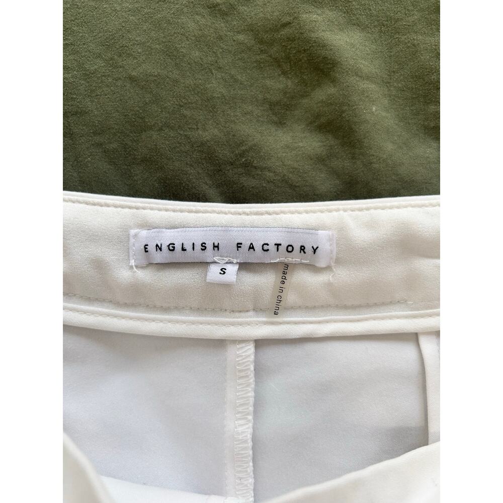 English Factory White Skort Women's Small Side Zip European Summer XC Fast Ship - Picture 4 of 8